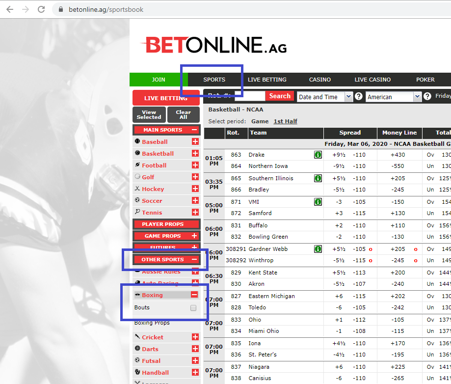 betonline how to bet on boxing