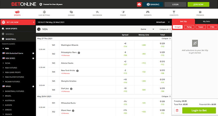 image of odds for betonline vs bovada 