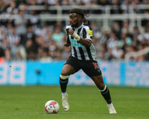 Premier League Newcastle United v Arsenal Allan Saint-Maximin 10 of Newcastle United during the Premier League match Newcastle United vs Arsenal at St. James s Park, Newcastle, United Kingdom, 7th May 2023 Photo by Mark Cosgrove/News Images Newcastle St. James s Park Tyne and Wear United Kingdom Copyright: xMarkxCosgrove/NewsxImagesx