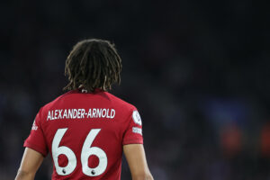 Leicester City v Liverpool FC - Premier League Trent Alexander-Arnold of Liverpool during the Premier League match between Leicester City and Liverpool at the King Power Stadium, Leicester on Monday 15th May 2023. Photo by James Holyoak/MI News/NurPhoto Leicester Leicestershire United Kingdom PUBLICATIONxNOTxINxFRA Copyright: xMIxNewsx originalFilename:fletcher-leiceste230515_npYuB.jpg