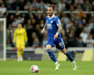 Newcastle United vs Leicester City Premier League Leicester City s James Maddison during the Premier League match between Newcastle United and Leicester City at St. James s Park, Newcastle on Monday 22nd May 2023. Newcastle Tyne and Wear PUBLICATIONxNOTxINxFRA Copyright: xMIxNewsx originalFilename:0257493561st.jpg