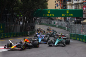 F1 2023: Monaco Grand Prix Max Verstappen of Red Bull Racing is seen leading on the track during the start of F1 Grand Prix of Monaco at Circuit de Monaco on May 28, 2023 in Monte-Carlo, Monaco. Monte Carlo Monaco PUBLICATIONxNOTxINxFRA Copyright: xBeataxZawrzelx originalFilename:zawrzel-f12023mo230528_npNP2.jpg