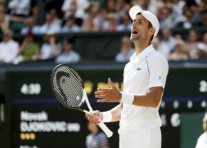 Novak Djokovic reagiert veraergert,Aerger, enttaeuscht,Enttaeuschung,Emotion, Herren Einzel, Finale, Endspiel *** Novak Djokovic reacts angry,anger,disappointed,disappointment,emotion,mens singles,final,final match Copyright: xJuergenxHasenkopfx
