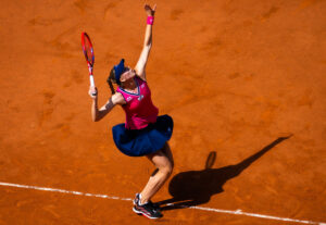 May 30, 2023, PARIS, FRANCE: Elena Rybakina of Kazakhstan in action during the first round of the 2023 Roland Garros Grand Slam tennis tournament PARIS FRANCE - ZUMAa181 20230530_zaa_a181_028 Copyright: xRobxPrangex