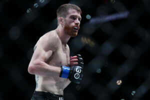SAN ANTONIO, TEXAS - MARCH 25: Cory Sandhagen in his Bantamweight fight during the UFC Fight Night event at AT&T Center on March 25, 2023 in San Antonio, Texas, USA. Photo by Louis Grasse/PxImages Louis Grasse / SPP PUBLICATIONxNOTxINxBRAxMEX Copyright: xLouisxGrassex/xSPPx spp-en-LoGr-lgrf102303250285_UFC_espn43