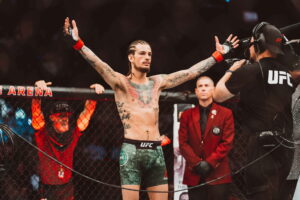 March 8, 2020, Las Vegas, Nevada, USA: Bantamweight Bout Sean OMalley Red Corner vs Jose QuinonezBlue Corner at UFC 248. Las Vegas USA - ZUMA 20200308mdas253738 Copyright: xMarcusxStevensx