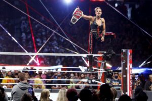 April 11, 2021, Tampa, Florida, USA: WWE Superstar Rhea Ripley reacts after winning the Raw Women s Championship at Wrestlemania 37 on Sunday, April 11, 2021 in Tampa. Tampa USA - ZUMAs70_ 20210411_zan_s70_086 Copyright: xLuisxSantanax
