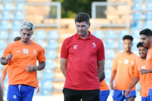Head coach of Al-Ettifaq Steven Gerrard Head coach of Al-Ettifaq Steven Gerrard before the friendly match between NK Varazdin and Al-Ettifaq at City Stadium in Varazdin, Croatia on July 15, 2023. VjeranxZganecxRogulja/PIXSELL