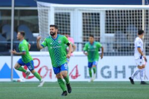 RECORD DATE NOT STATED Leagues Cup 2023 Monterrey MEX 4-2 Seattle Sounders FC USA Joao Paulo of Seattle during the game Monterrey vs Seattle Sounders FC, corresponding to the group stage of the Leagues Cup 2023, at Lumen Field Stadium, on July 30 2023. brbr Joao Paulo de Seattle durante el partido Monterrey vs Seattle Sounders FC, correspondiente a la fase de grupos de la Leagues Cup 2023, en el Estadio Lumen Field, el 30 de Julio de 2023. SEATTLE WASHINGTON ESTADOS UNIDOS PUBLICATIONxNOTxINxMEXxCHNxRUS Copyright: xCraigxMitchelldyerx 20230730202555_LC_23_MTY_SEA_PAULO28