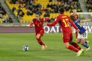 Wellington, New Zealand, 31 July 2023: Japan vs Spain. FIFA World Cup, WM, Weltmeisterschaft, Fussball Group C. Wellington. New Zealand. Joe Serci / SPP PUBLICATIONxNOTxINxBRAxMEX Copyright: xJoexSercix/xSPPx spp-en-JoSeSp-SPP - Joe Serci - Spain vs Japan-4