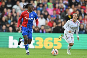 LONDON, ENGLAND - AUGUST 5: Eberechi Eze of Crystal Palace during the pre-season friendly match between Crystal Palace and Olympique Lyon at Selhurst Park on August 5, 2023 in London, England. Crystal Palace v Olympique Lyon - Pre-Season Friendly Copyright: xSebastianxFrejx