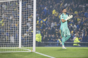 September 28, 2023, Buenos Aires, Argentina: Sergio Romero of Boca Juniors looks on during the Copa CONMEBOL Libertadores 2023 semi-final first leg match between Boca Juniors and Palmeiras at Estadio Alberto J. Armando. Final score Boca Juniors 0:0 Palmeiras Buenos Aires Argentina - ZUMAs197 20230928_aaa_s197_219 Copyright: xManuelxCortinax