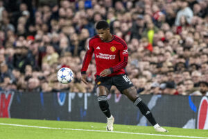 Old Trafford MANCHESTER, ENGLAND - OCTOBER 3: Marcus Rashford of Manchester United, ManU in action during the UEFA Champions League match Group Stage Group A between Manchester United and Galatasaray at Old Trafford on October 3, 2023 in Manchester, England. Photo by Richard Callis/SPP SPP PUBLICATIONxNOTxINxBRAxMEX Copyright: xSPPx spp-en-Sp-RC3_manu_gal_03Out2023_RIC_-1881