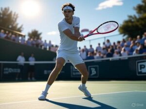 Taylor Fritz and Gabriel Diallo collide at the National Bank Open on Aug 1.