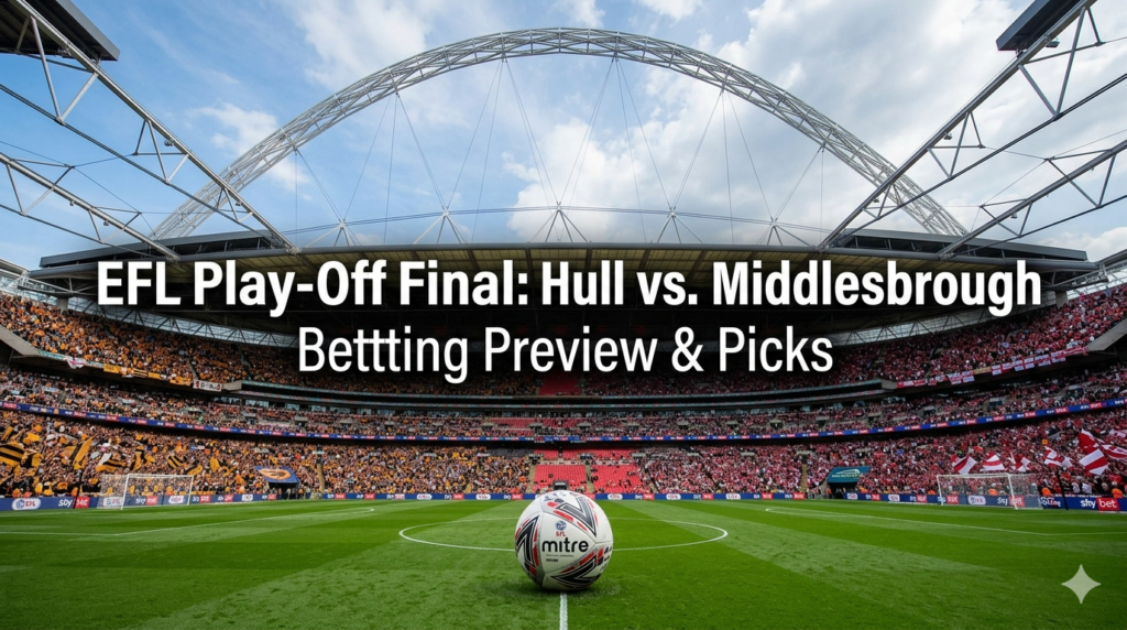 Hull vs. Middlesbrough Picks – Betting Preview, Team News, and EFL Play-Off Final Predictions (May 23)