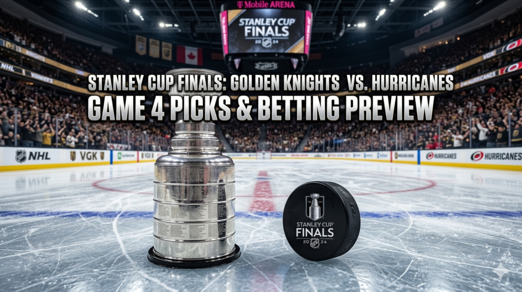 Stanley Cup: Vegas Golden Knights vs. Carolina Hurricanes Picks – Game 4 Betting Preview, Team News, and Predictions (Jun 9)