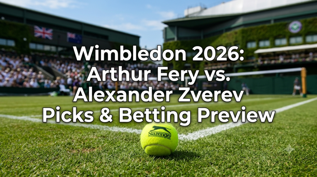 Arthur Fery vs. Alexander Zverev Picks – Wimbledon Betting Preview and Predictions (Jul 10)